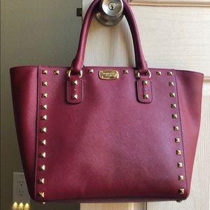 MK studded Satchel